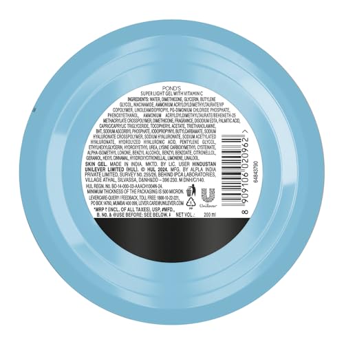 POND'S Hydra Miracle Super Light Gel with Hyaluronic Acid & Vitamin C - 200g