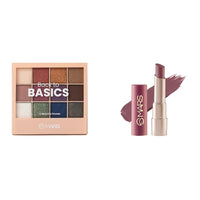 MARS 12 Shades Back to Basics Eyeshadow Palette with Free Applicator (14.4 gm) (Shade-01) Creamy Matte Long Lasting Lipstick for Women (3.2 gm) (20-Grapeful Ghoomar)