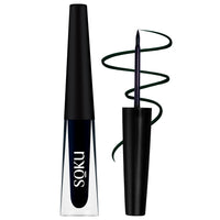 SOKU Eye Can See Intense Black Liquid Eyeliner | Long Lasting Up to 24 hours | Enriched with Castor Oil | Eyeliner Waterproof Smudge Proof (Uptown Girl) - 2.5 ml