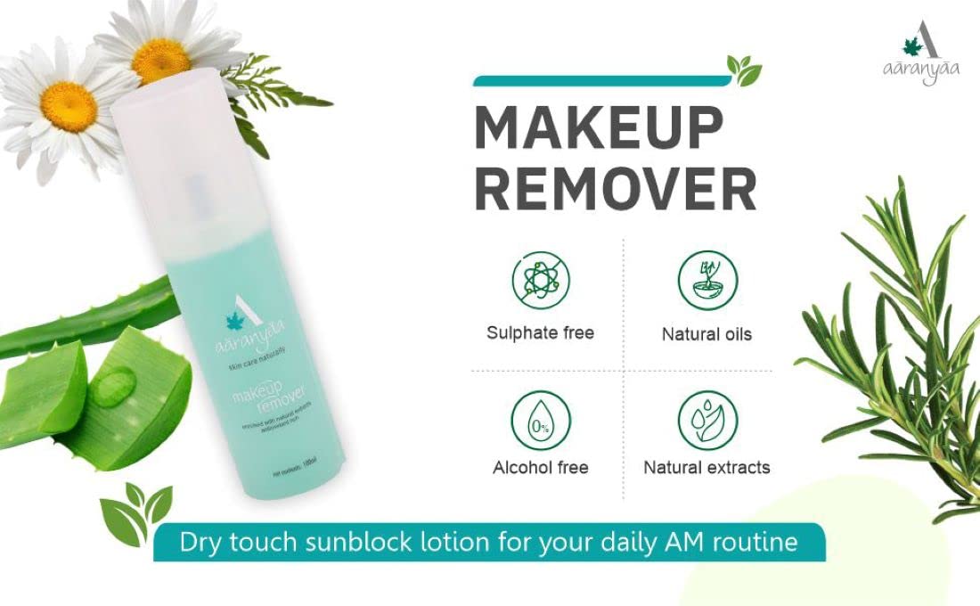 Aranyaa Makeup Remover (100 ml) | Remove Makeup Spray Cleansing Water | Get Hydrating & Soothing Skin -Alcohol Free