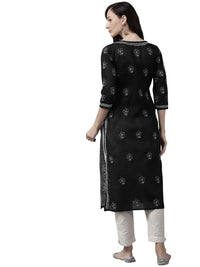 Ada Hand Embroidered Lucknowi Chikankari Cotton Kurta Kurti for Women A411165