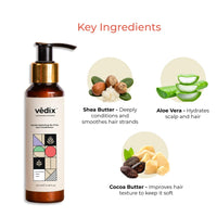 Vedix Conditioner, Ayurvedic Vartha Hydrating No-Frizz Hair Conditioner With Rice Water + Fenugreek + Mango Butterfor Frizz-Free Hair - 100 ml