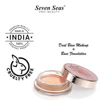 Seven Seas Mousse Foundation for All Skin Types | Lightweight, Full Coverage Concealer With SPF | Long Lasting Matte Finish Face Makeup (Sun Beige)
