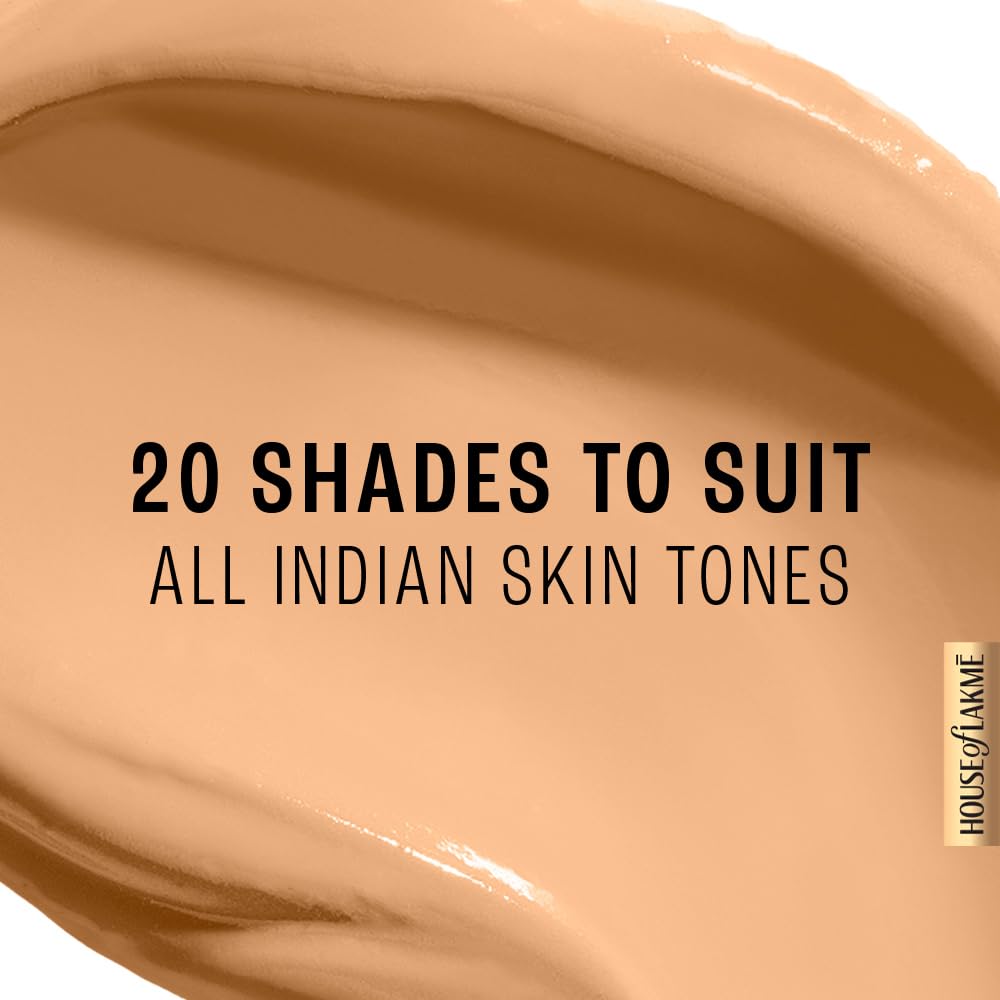 Lakmé 9To5 Primer + Matte Perfect Cover Foundation, W120 Warm Crème, 25 ml