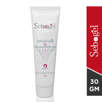 Sebogel Salicylic Acid & Nicotinamide Gel for Pimples and Oily Skin, 30gm