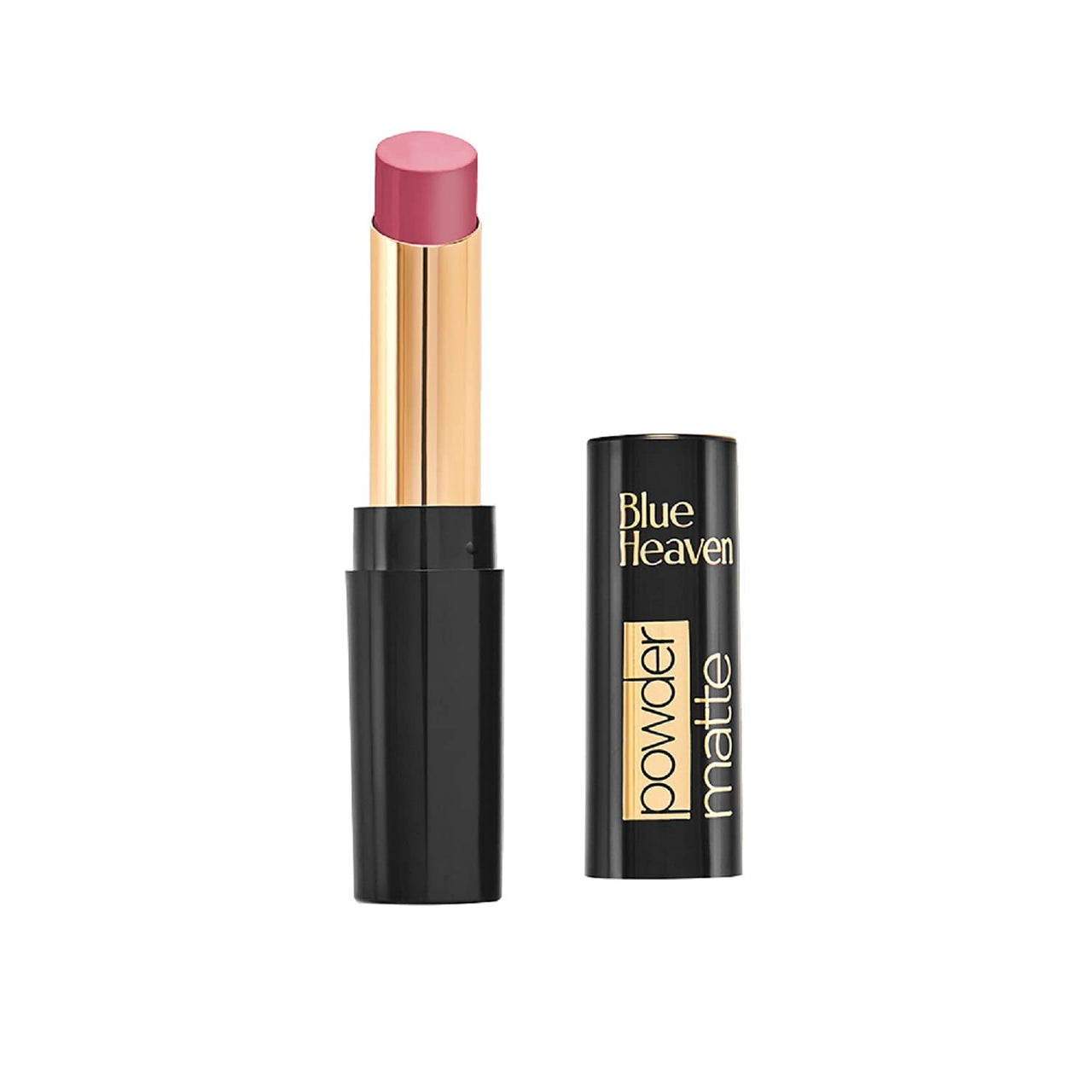 Blue Heaven Powder Matte Lipstick Mocha Madness&Blue Heaven Intense Eyeliner Easy Sketch, Black, 1ml Matte Finish