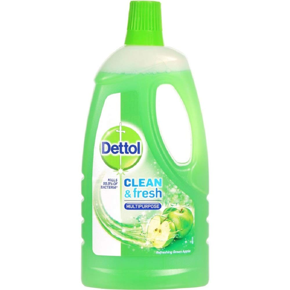 Dettol Floor Cleaner 1 Ltr Green Apple