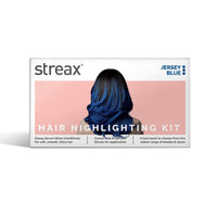 Streax Mini Highlight Kit, Jersey Blue, Blue Hair Colour I For Women | Rich, Vibrant, Easy To Use, Diy Application, 55 Gram, 1 Count