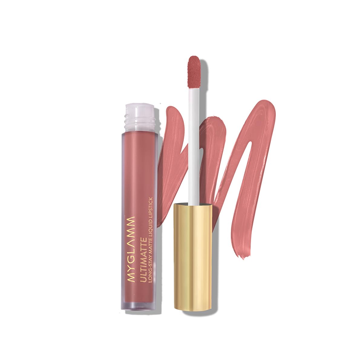 MyGlamm Ultimatte Long Stay Matte Liquid Lipstick-Mocha Icon-2.5 g | Nude Lipstick With Vitamin E | 8hr Long Lasting Lipstick | No-Smudge, Waterproof Formula | Vegan & Cruelty Free
