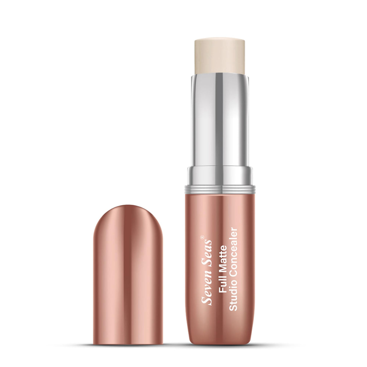 Seven Seas Full Matt Studio Concealer Stick (03_Nude Beige) | Medium to Full Coverage, Oil Free Concealer Stick for Women | Long Lasting and Blendable Concealer for Face Makeup