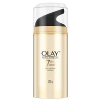 Olay Day Cream Natural White Fairness Moisturiser SPF 24, 50g & Olay Day Cream Total Effects 7 in 1, Anti-Ageing Moisturiser, 20g