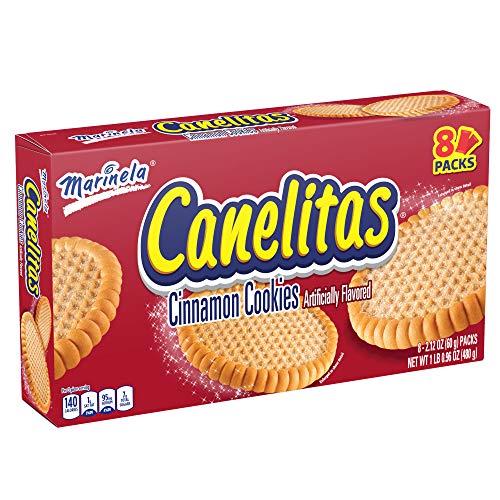Marinela Canelitas Crispy Cinnamon Cookies, 8 packs per box, 16.96 Oz