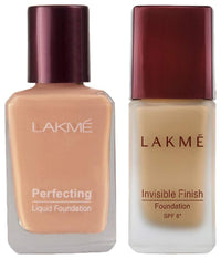 Lakmé Perfecting Liquid Foundation, Marble, Long Lasting, Waterproof, Full Coverage, Lightweight, Oil Free, Dewy Skin, 27 ml & Invisible Finish SPF 8, Shade 02, 25ml