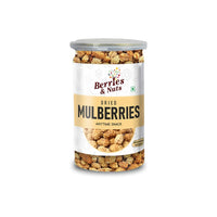 Berries And Nuts Naturally Dried Mulberries | Naturally Sweet Dried Mulberry | 1 Bottle of 160 Grams