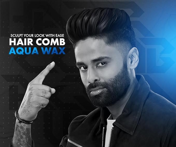 Urbangabru Hair Volumizing Powder Wax (10 Gram) + Hair comb Aqua wax The Alpha Edition (260 ML) - Men's Grooming Combo Kit
