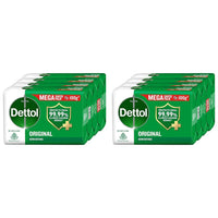 Dettol Original Germ Protection Bathing Soap Bar (400gm) | Kills 99.99% germs, 100g - Pack of 8