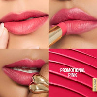 Lakmé 9to5 Lipstick, Hya Matte, with Hyaluronic Acid for hydrated lips, Promotion Pink 3.6gm