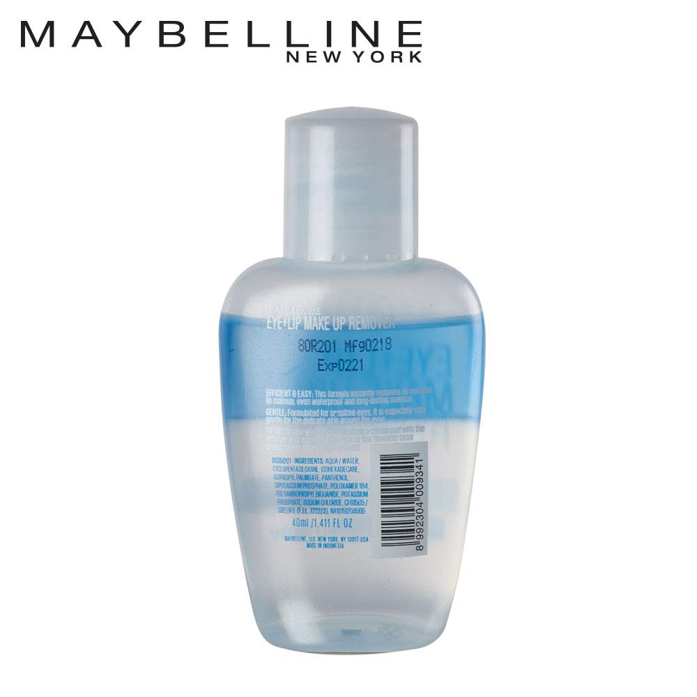 Maybelline New York The Blushed Nudes Palette Eyeshadow, 9g and Maybelline New York Biphase Make-Up Remover, 40ml