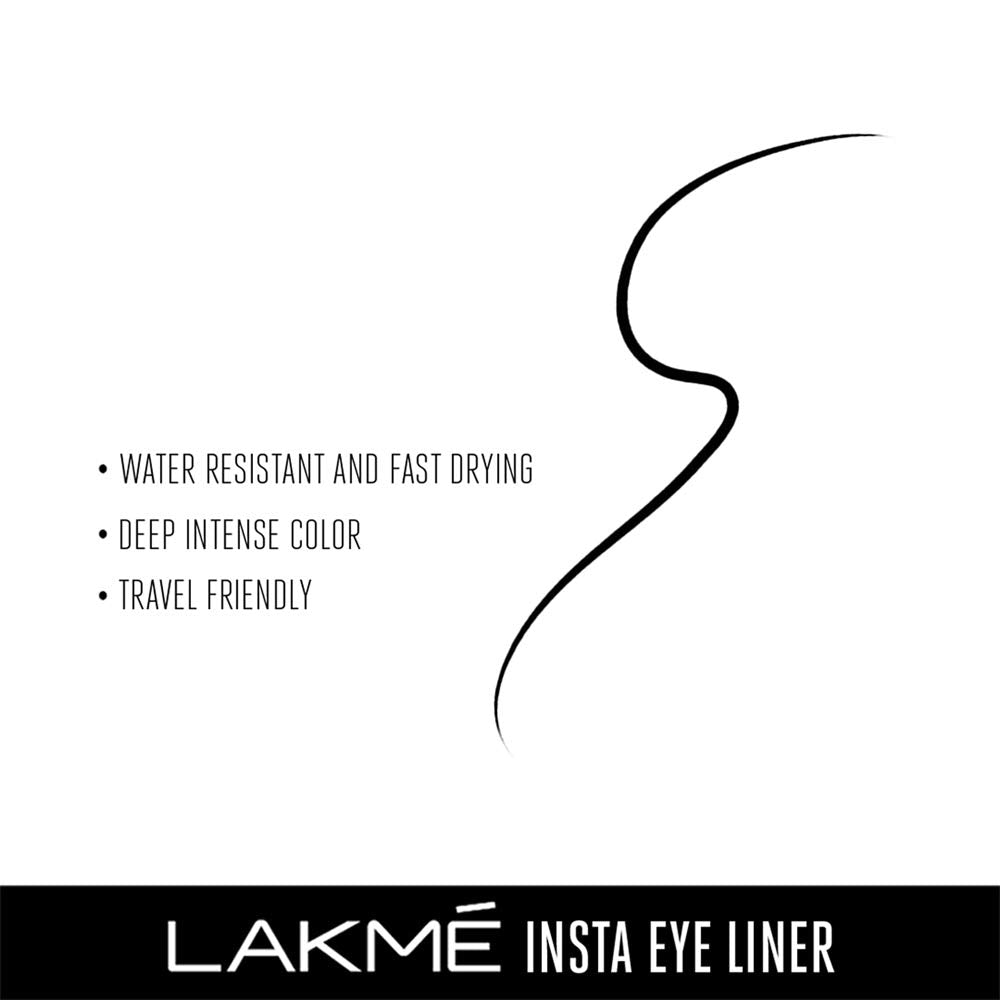 Lakmé 9 To 5 Primer + Matte Perfect Cover Liquid Foundation & Lakmé Insta Eye Liner 9ml Combo