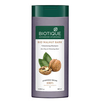 Biotique Bio Kelp Protein Shampoo for Falling Hair Intensive Hair Regrowth Treatment, 340ml & Biotique Bio Walnut Bark Volumizing Shampoo for Fine & Thinning Hair, 180 ml