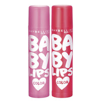 Maybelline New York Baby Lips Lip Balm, Berry Crush, 4g & Maybelline New York Baby Lips Pink Lolita & Baby Lips Cherry Kiss Lip Balm, Pink, Red, 31.2 g (Pack of 2)