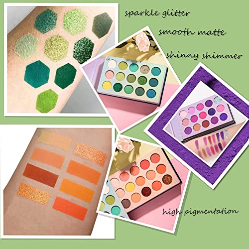HUDA GIRL Beauty 60 Shades Color Board Eyeshadow Palette - Matte, Shimmer And Glitters Eye Shadow Makeup Kit For Girls, Multi