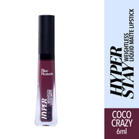 Blue Heaven Hyper Stay Weightless Liquid Matte Lipstick | Long-lasting & Smudge Proof | Non-Transfer Matte Lipstick for Women| Coco Crazy-06 | 6ml