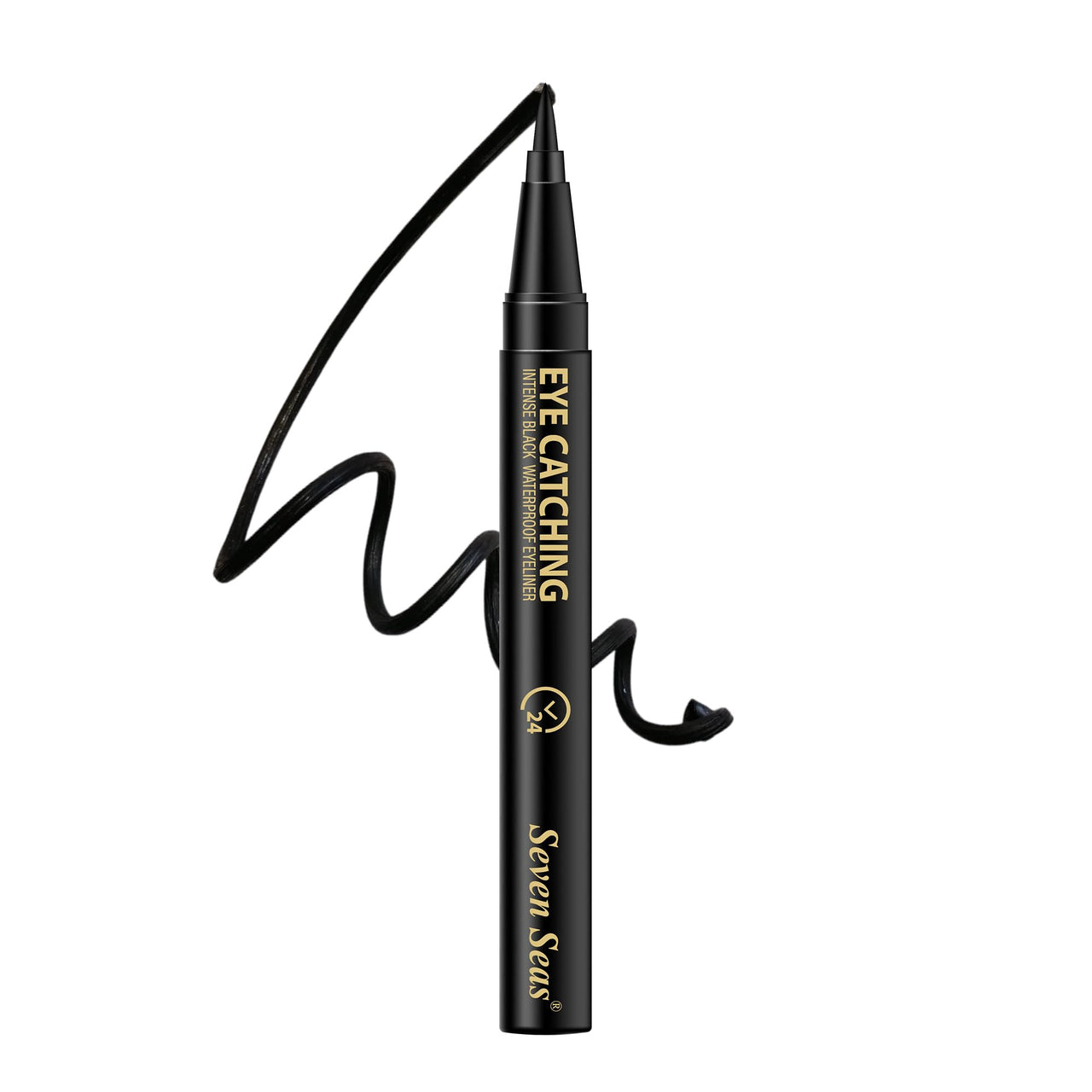 Seven Seas Eye Catching Sketch Eyeliner Long | Lasting Sweat, Waterproof | Eyeliner for women, Girls (Black, 0.55ml)