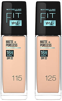 Maybelline New York Liquid Medium Coverage Matte Finish for normal to oily skin Foundation Nude Beige 30 ml & New York Liquid Foundation Ivory, 30 ml