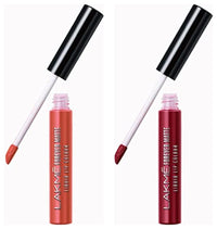 Lakmé Forever Matte Liquid Lip Colour, Orange Tango, 5.6 Ml & Forever Matte Liquid Lip Colour, Crimson Rose, 5.6 Ml