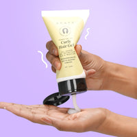 Arata Curl Gel For Frizzy, Wavy, Curly Hair | Natural Long-Lasting Hold & Definition | Tames Frizz | Aloe Vera, Abyssinian Seed Oil, Argan oil & Soy Protein | No Sulphate,Paraben,Silicone | 150ml x 1