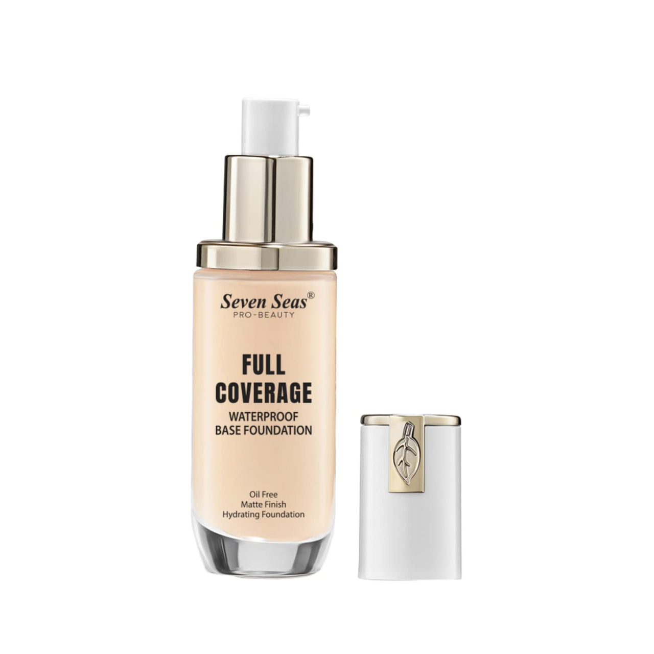 Seven Seas High Coverage Perfect Radiance Foundation for Flawless Finish Face Makeup, Super Stay Professional Waterproof Full Base Foundation for Oily Dry All Skin Women (Skin, 2)