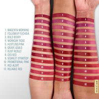 Lakmé 9to5 Lipstick, Hya Matte, with Hyaluronic Acid for hydrated lips, CEO Red 3.6gm