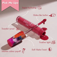 LoveChild Masaba Mamma mia! Lush-Matte Lip Crème - Kokum Panna (Red) Lush Matte Finish, Intense Hydration, Long Lasting, 3ml