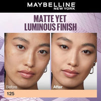 Maybelline New York Super Stay Lumi Matte Liquid Foundation, 30 HR Long Lasting yet Lightweight, 125, 35ml