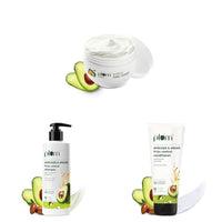 Plum Avocado & Argan Smoothing Regime | Shampoo, Conditioner, Hair Mask | For curly, wavy, frizzy hair| 100% vegan | Sulphate-Free and Paraben-Free