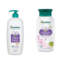 Himalaya Baby Lotion 700ml and Himalaya Baby Care Extra Moisturizing Baby Wash, 200ml