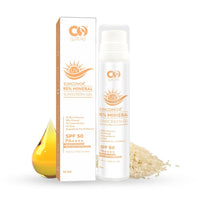 CO LUXURY SPF 50 PA++++ 95% Mineral Sunscreen | Water Resistant Upto 8 hours | Non-greasy | Lightweight | No White Cast | Broad spectrum | Dermatologist Prescribed | For Sensitive skin |50gm