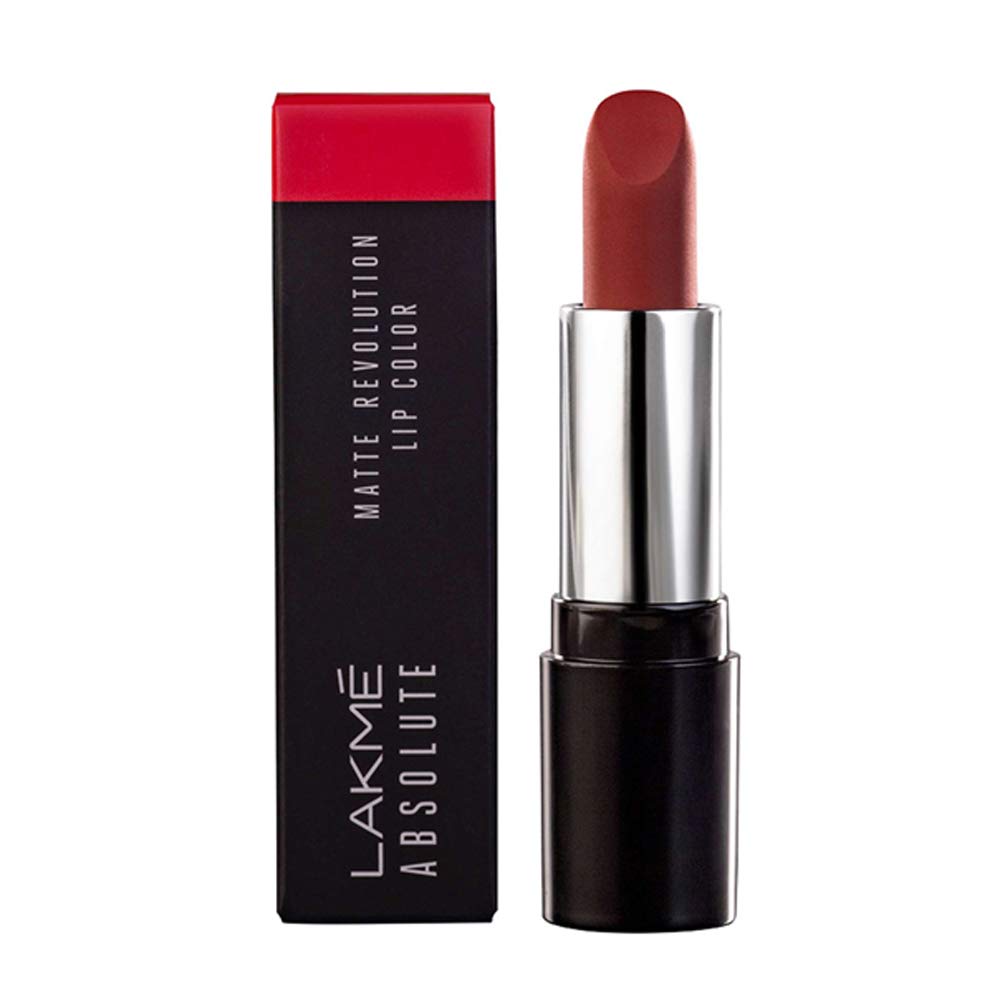 Lakmé Absolute Matte Revolution Lip Color, 103 Maroon Fantasy, 3.5 g