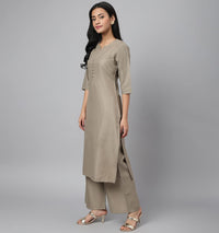 RATAN Straight Salwar Suit Kurta Palazzo Set with Printed Dupatta for Women