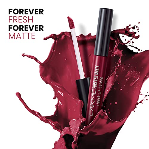 LAKMÉ Forever Matte Liquid Lip, 16hr Lipstick, Lightweight & transferproof - Pink Dust 5.6ml