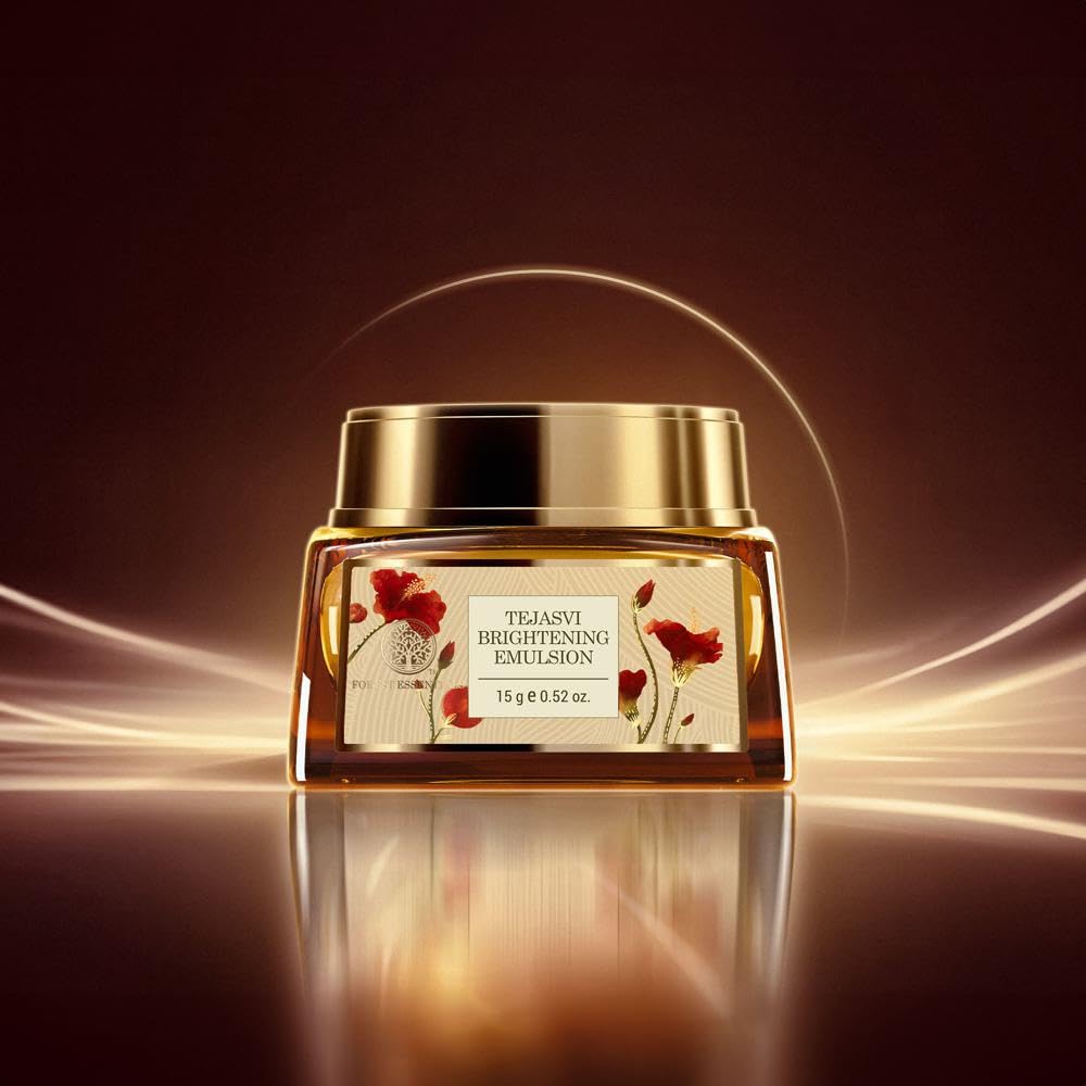 Forest Essentials Tejasvi Brightening Ghee Cream | Ayurvedic Facial Massage Cream | For Intense Nourishment with Pure Ghee | Firms and Tones | All Skin Types