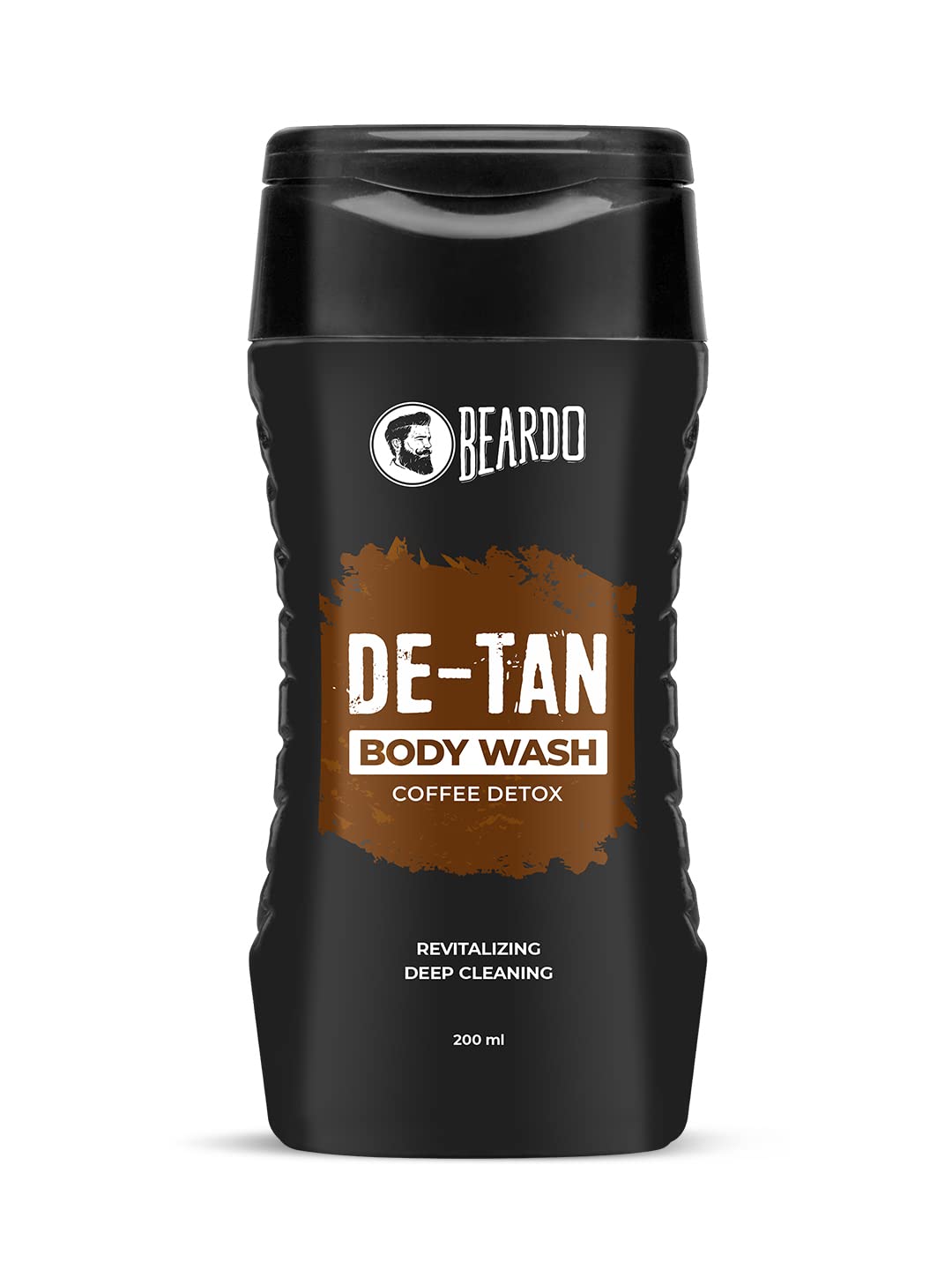 Beardo De-Tan Body Wash for Men, 200ml | Tan Removal and Caffeine Body Wash | Detan With Coffee & Aloe Extracts | For Body & Face | Refreshing Fragrance