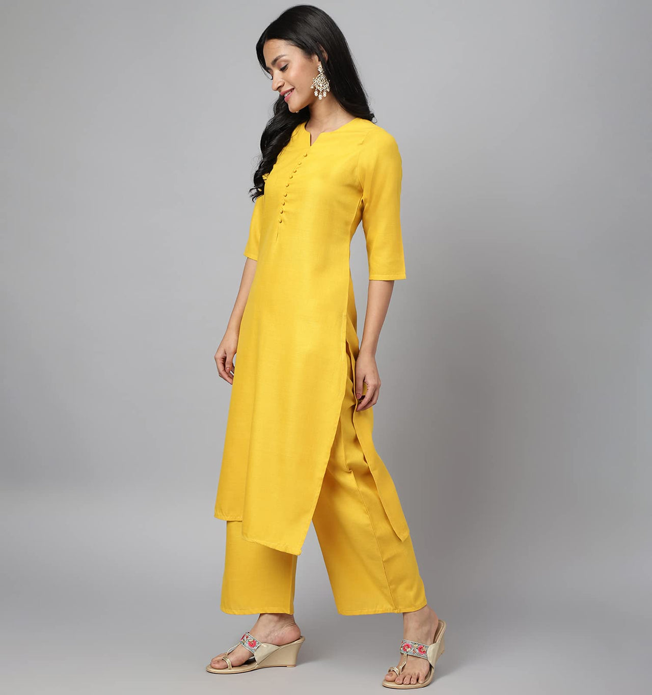 RATAN Straight Salwar Suit Kurta Palazzo Set with Printed Dupatta for Women