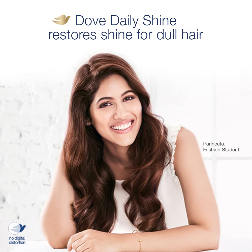 Dove Daily Shine Shampoo, 650 ml & Dove Daily Shine Conditioner, 340 ml