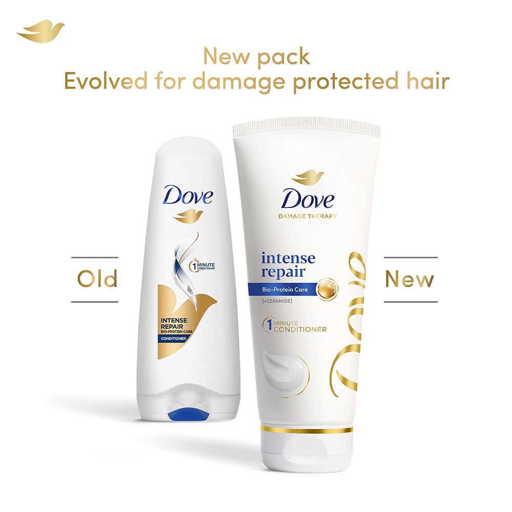 Dove Intense Repair Hair Conditioner, For Damaged And Frizzy Hair, 175 ml