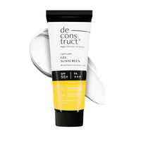 Deconstruct Face Gel Sunscreen SPF 50 + and PA+++ | Gel based sunscreen for oily, combination skin, normal skin | Broad spectrum sunscreen, No White Cast, Lightweight, Non greasy - 50g