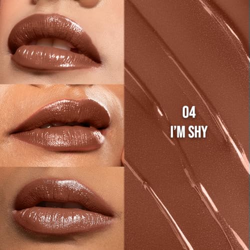 Staze 9to9 Gloss Lock 2-in-1 Liquid Lipstick | Lip Gloss For Long-lasting Fuller & Pump-up pigmented Lipstick | Transfer-proof & 12hrs long stay with Intense Color Payof f | Lightweight & Comfortable | 04 I'M Shy | 7g