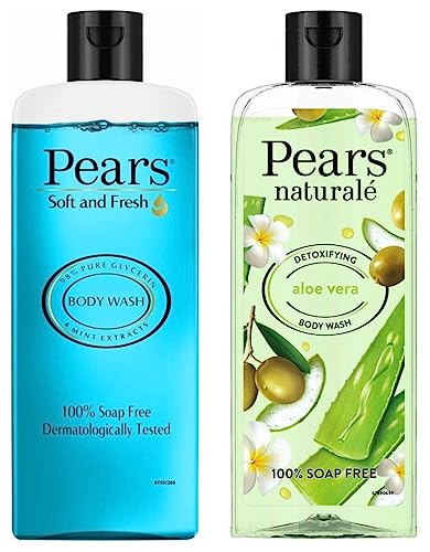 Pears Soft And Fresh Shower Gel, 250Ml & Naturale Detoxifying Aloevera Bodywash, 250 Ml