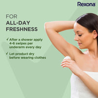 Rexona Aloe Vera Underarm Roll On Deodorant for Women, 50ml and Powder Dry Underarm Roll On Deodorant for Women, 50ml